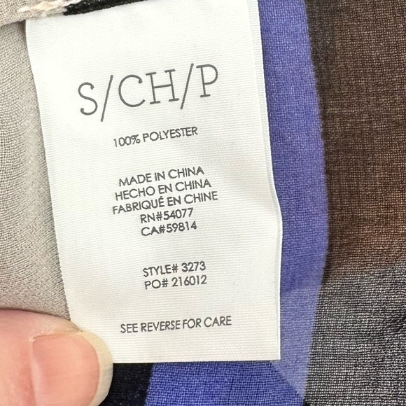 Cabi Women’s Sheer Underline Striped Sleeveless V Neck Blouse Size Small - Picture 7 of 8